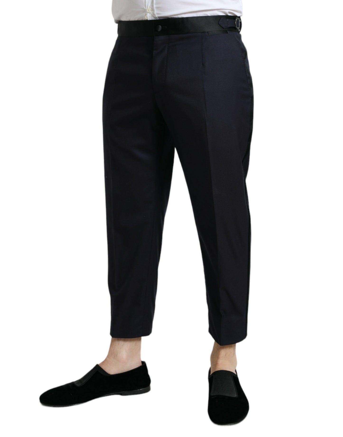 Dolce & Gabbana Elegant Wool-Silk Blend Cropped Dress Pants Dolce & Gabbana