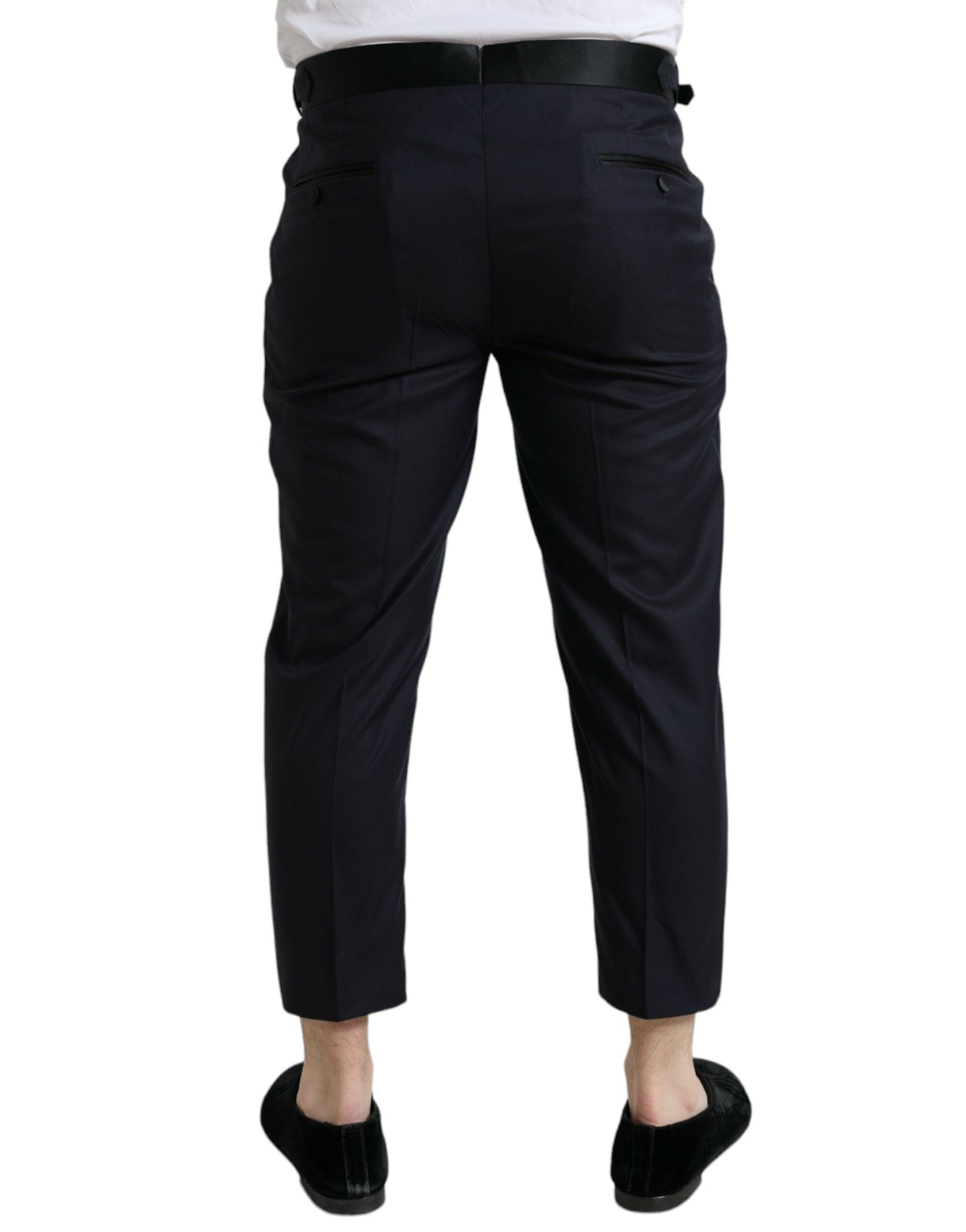 Dolce & Gabbana Elegant Wool-Silk Blend Cropped Dress Pants Dolce & Gabbana