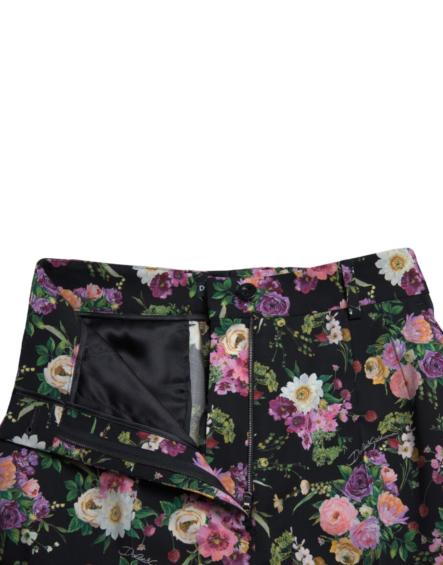 Dolce & Gabbana Floral High Waist Wide Leg Pants Dolce & Gabbana