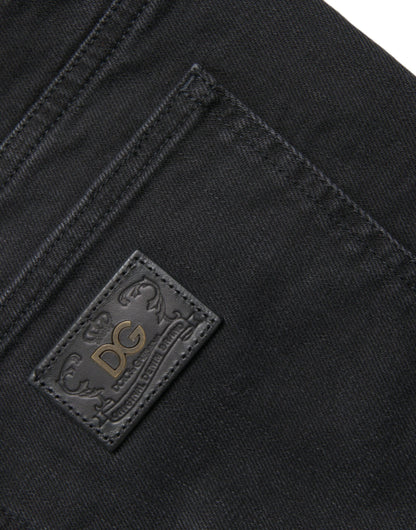 Dolce & Gabbana Chic Black Bermuda Denim Shorts Dolce & Gabbana