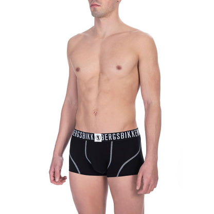 Bikkembergs Black Cotton Men Underwear Trunk Pack Bikkembergs