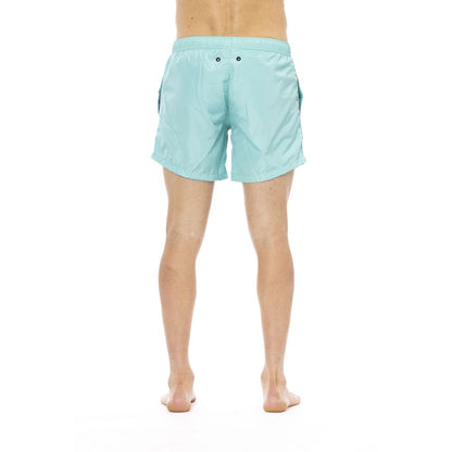 Bikkembergs Light Blue Polyester Men Swim Short Bikkembergs