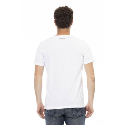 Bikkembergs White Cotton Men T-Shirt Bikkembergs