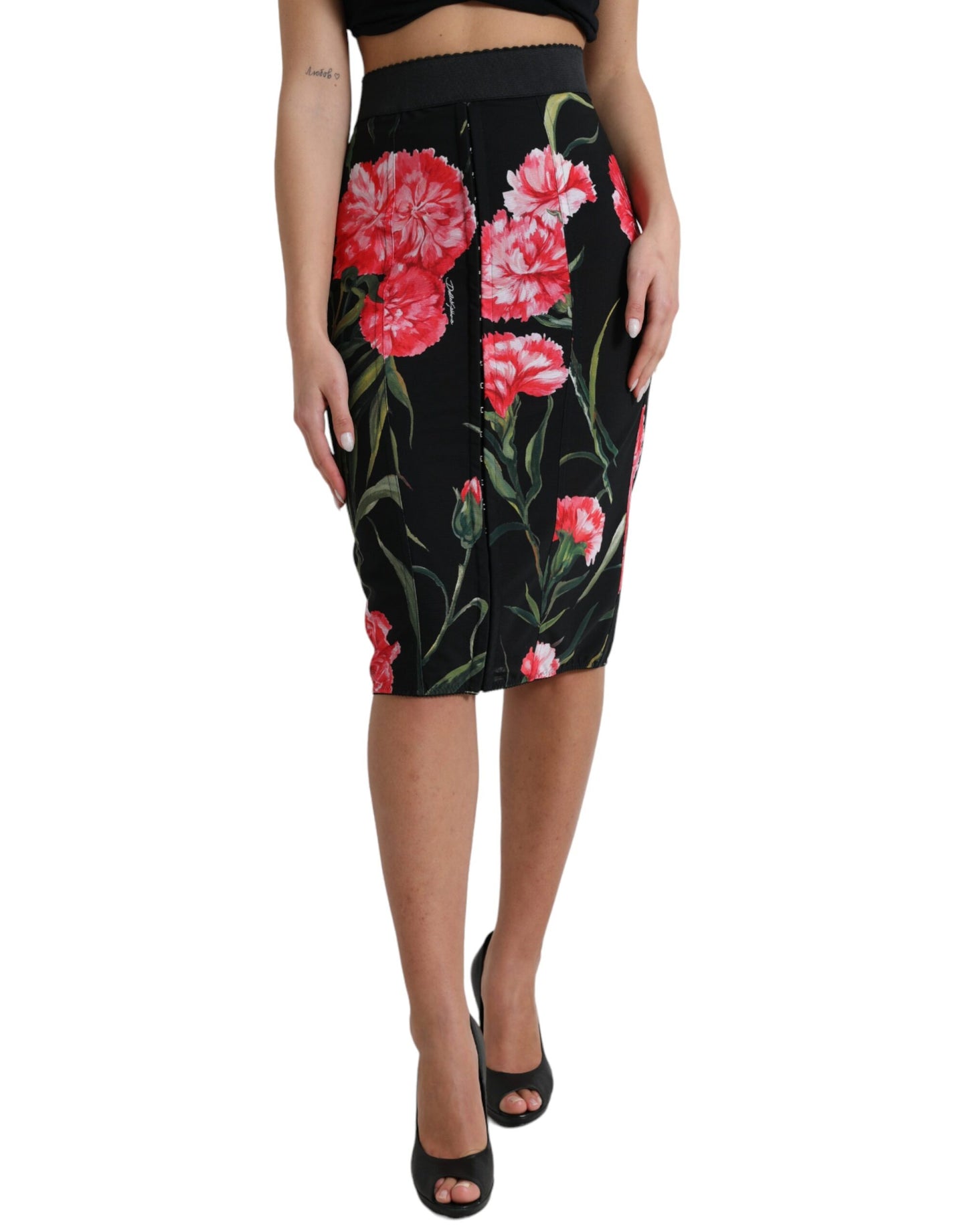 Dolce & Gabbana Floral High Waist Pencil Skirt Dolce & Gabbana