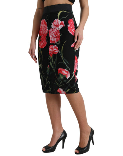 Dolce & Gabbana Floral High Waist Pencil Skirt Dolce & Gabbana