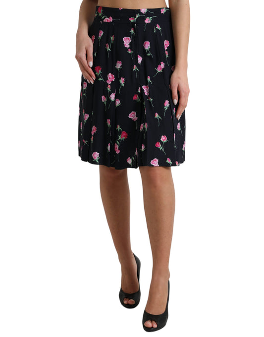 Dolce & Gabbana Elegant Floral A-Line Knee-Length Skirt Dolce & Gabbana