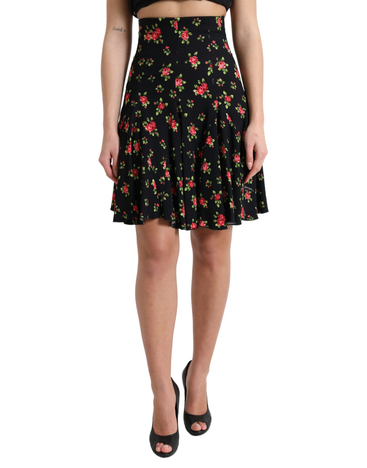 Dolce & Gabbana Floral A-Line Mini Skirt with High Waist Dolce & Gabbana