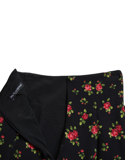 Dolce & Gabbana Floral A-Line Mini Skirt with High Waist Dolce & Gabbana