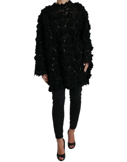 Dolce & Gabbana Sequin Embellished Black Pullover Dolce & Gabbana