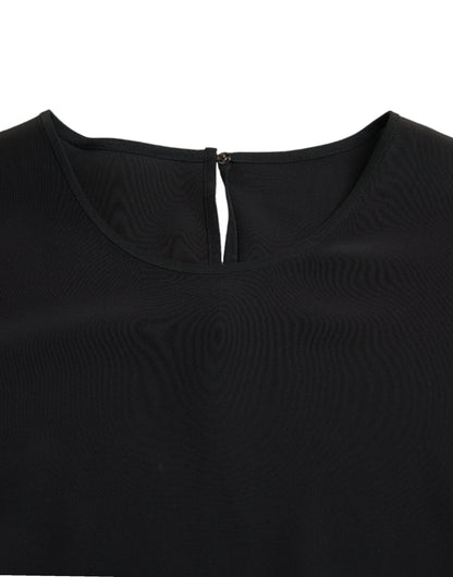 Dolce & Gabbana Elegant Silk Blend Round Neck Blouse Dolce & Gabbana