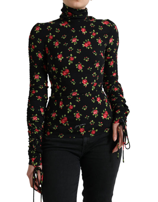 Dolce & Gabbana Elegant Floral Silk Blend Top Dolce & Gabbana