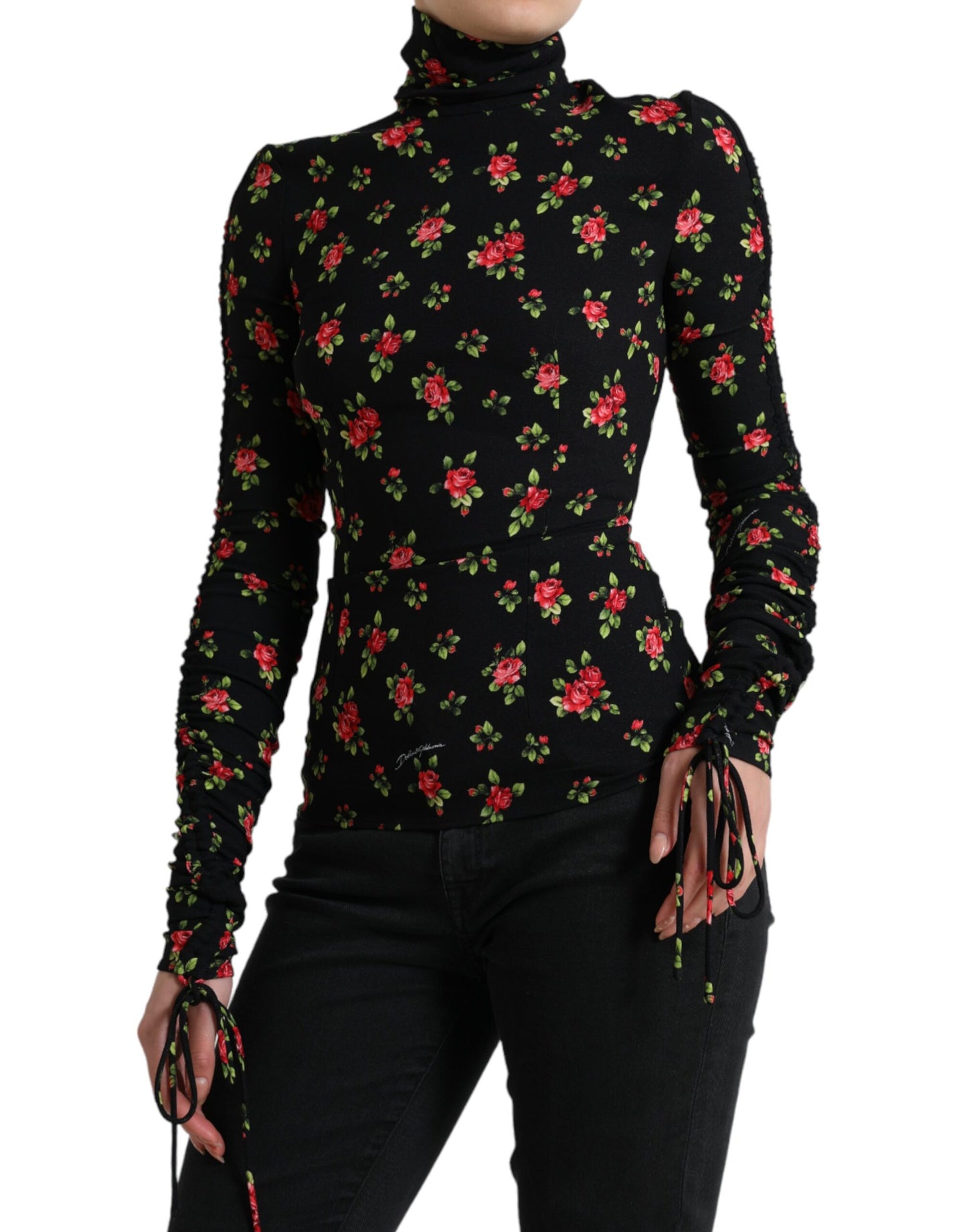 Dolce & Gabbana Elegant Floral Silk Blend Top Dolce & Gabbana