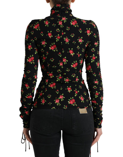 Dolce & Gabbana Elegant Floral Silk Blend Top Dolce & Gabbana