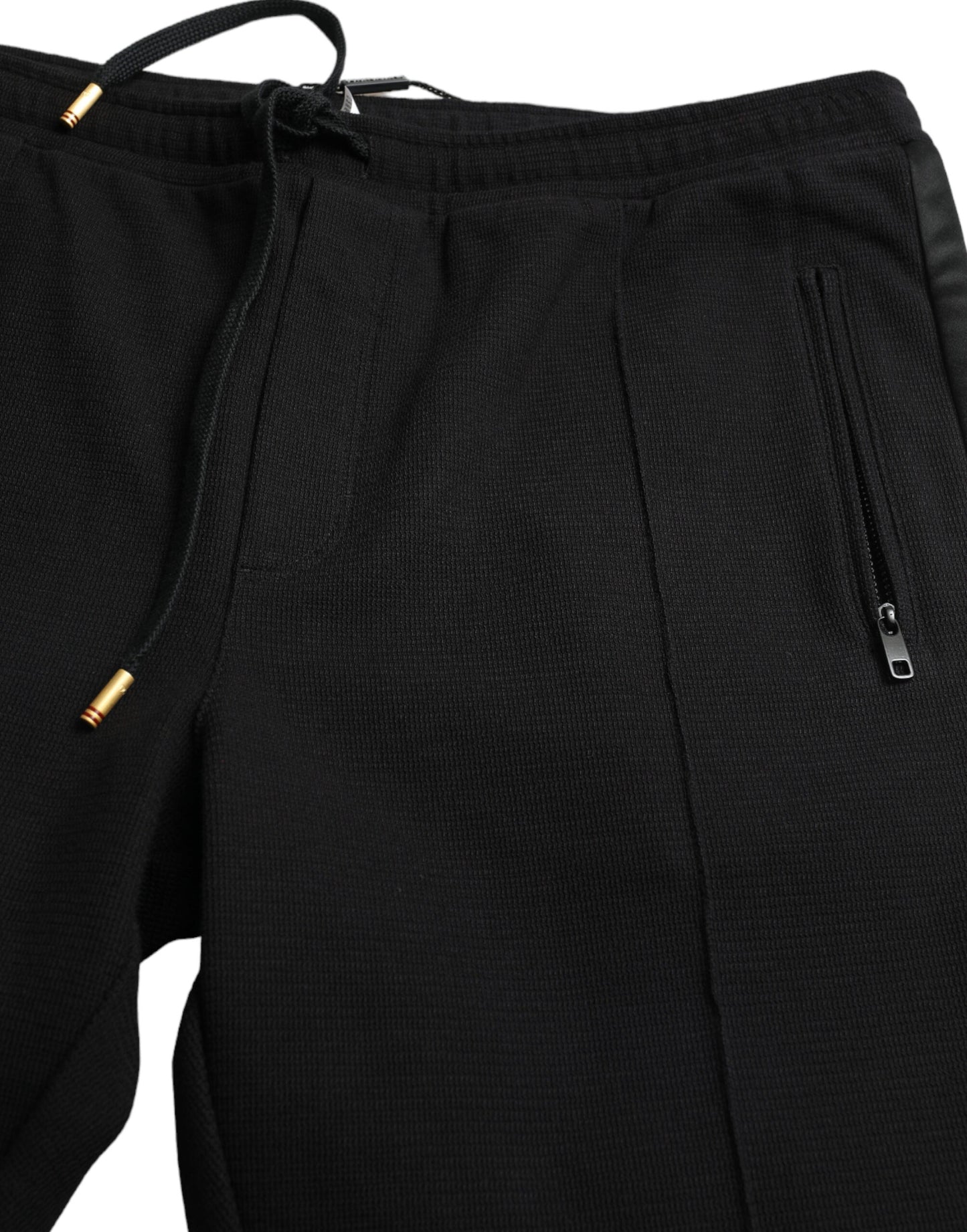 Dolce & Gabbana Elegant Black Cotton Blend Jogger Pants Dolce & Gabbana