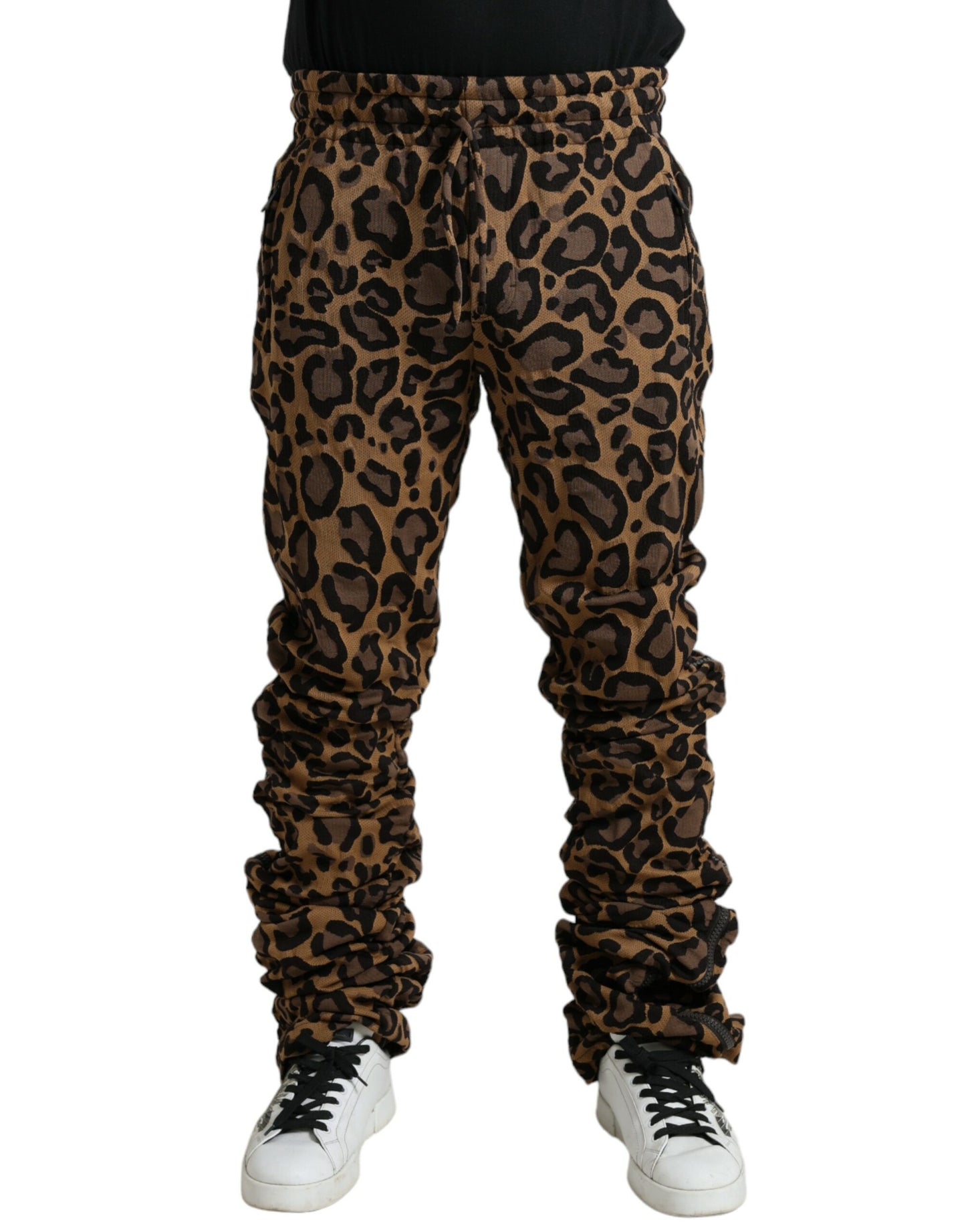 Dolce & Gabbana Chic Leopard Print Jogger Pants Dolce & Gabbana