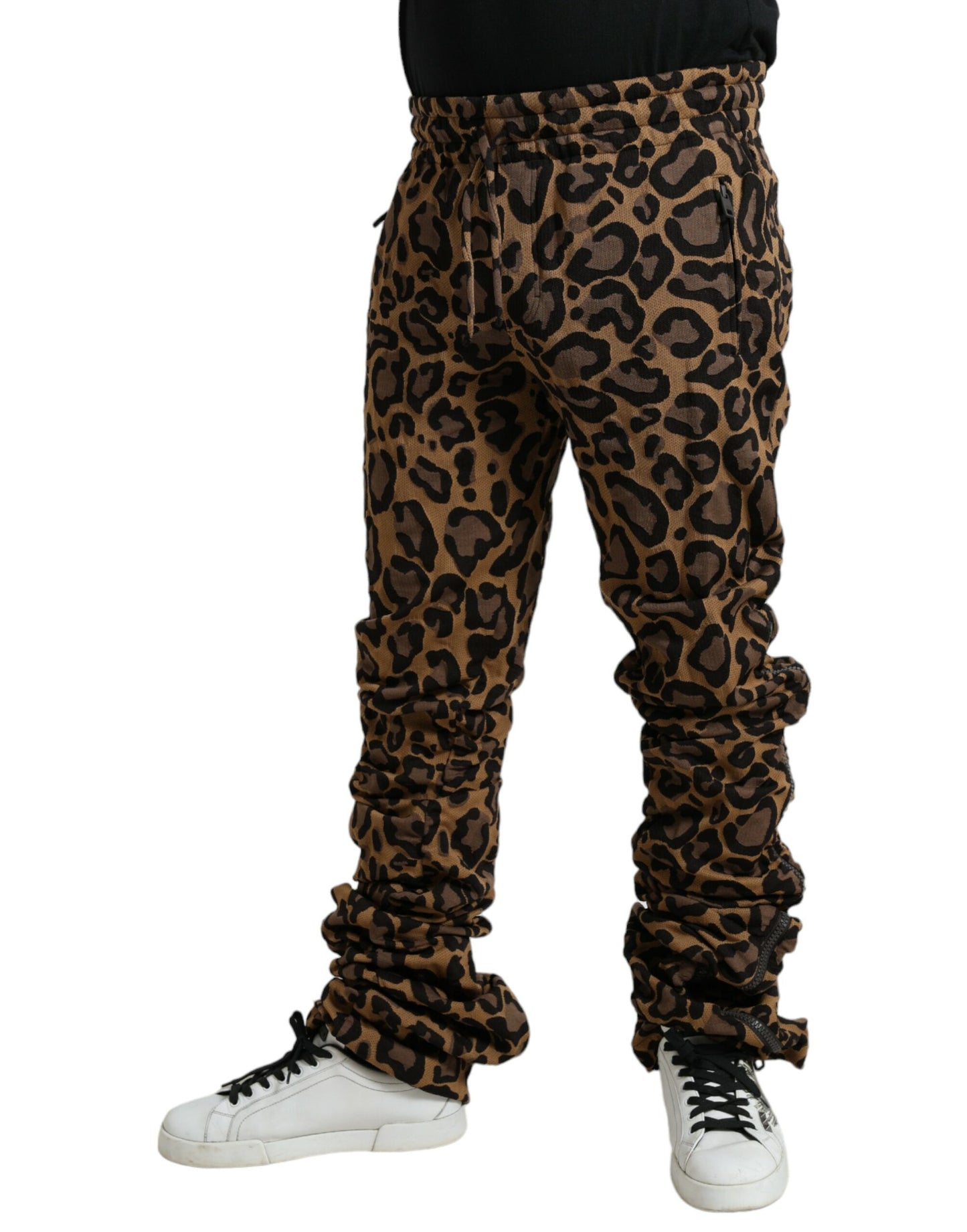 Dolce & Gabbana Chic Leopard Print Jogger Pants Dolce & Gabbana