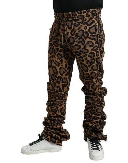 Dolce & Gabbana Chic Leopard Print Jogger Pants Dolce & Gabbana