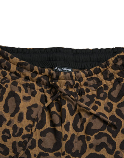 Dolce & Gabbana Chic Leopard Print Jogger Pants Dolce & Gabbana