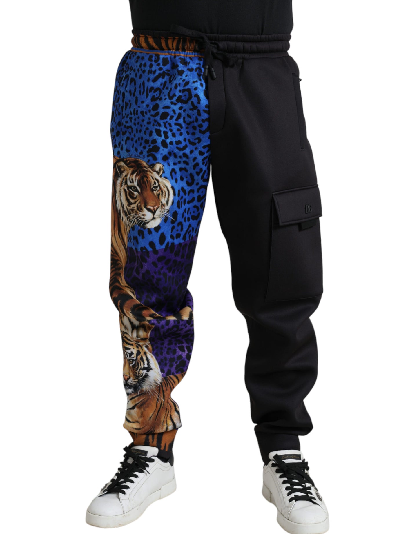 Dolce & Gabbana Elegant Tiger Print Joggers Dolce & Gabbana