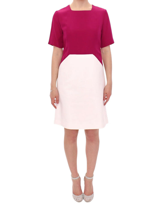 CO|TE Chic White and Pink Shift Robot Dress CO|TE