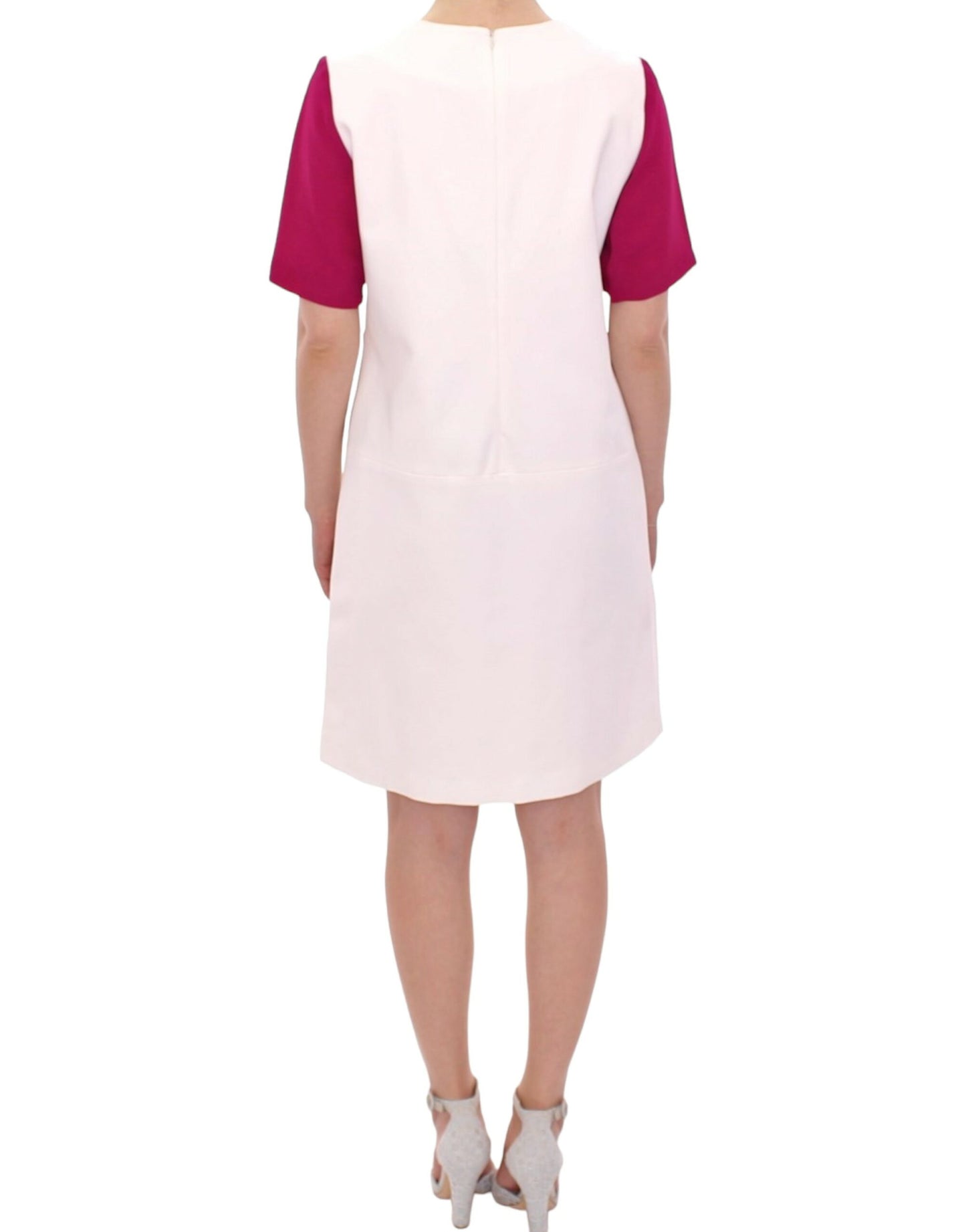 CO|TE Chic White and Pink Shift Robot Dress CO|TE