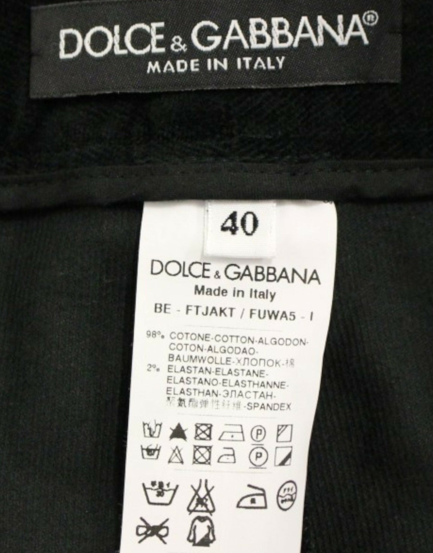 Dolce & Gabbana Elegant Designer Black Shorts Dolce & Gabbana