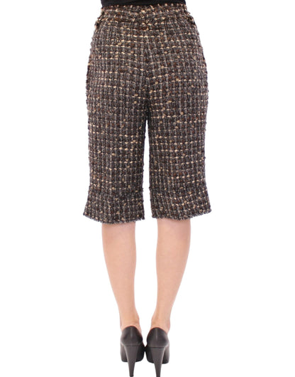 Dolce & Gabbana Elegant Multicolor Wool Blend Shorts Dolce & Gabbana