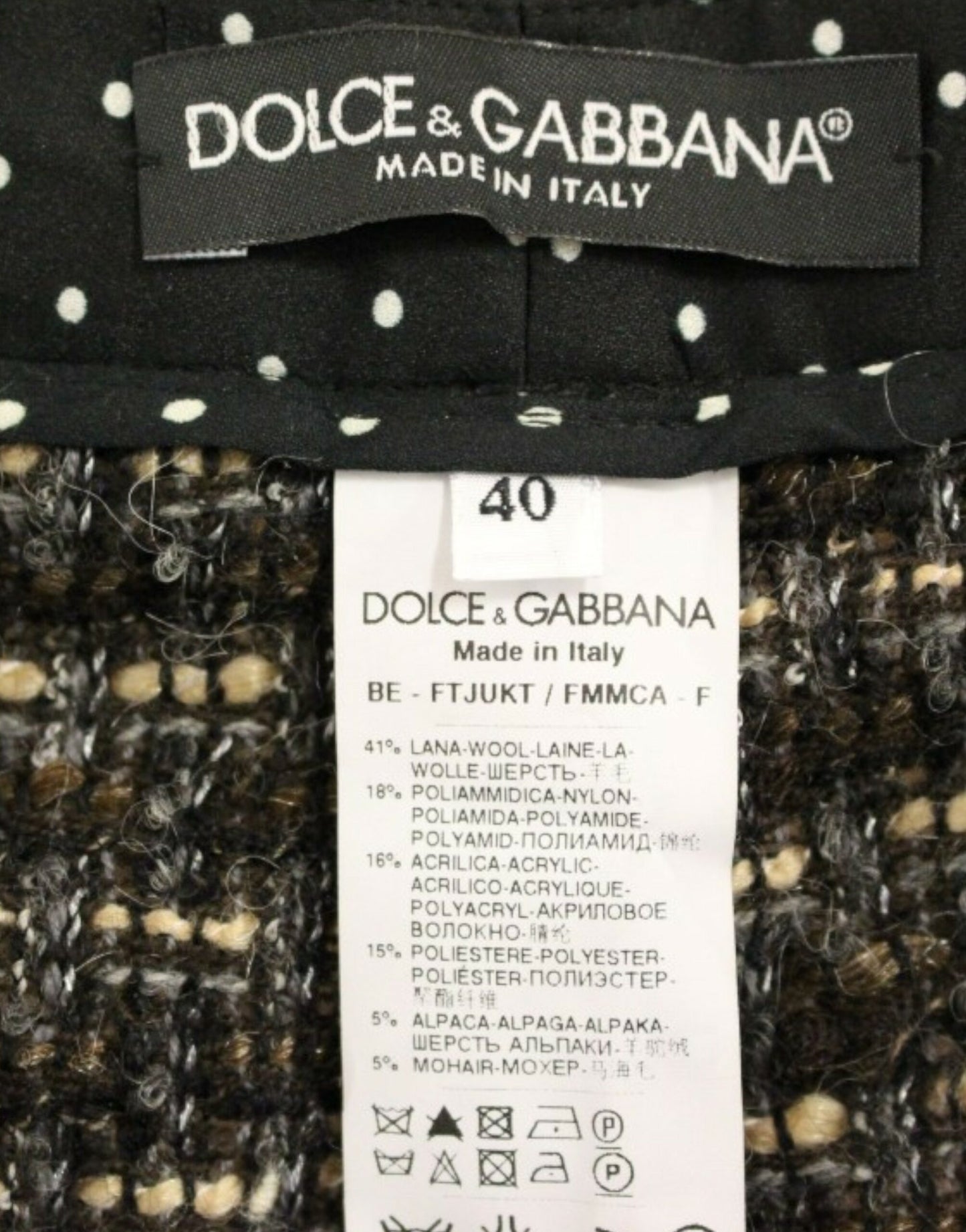 Dolce & Gabbana Elegant Multicolor Wool Blend Shorts Dolce & Gabbana