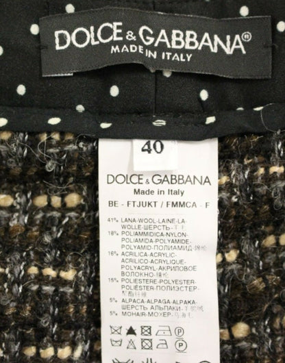 Dolce & Gabbana Elegant Multicolor Wool Blend Shorts Dolce & Gabbana