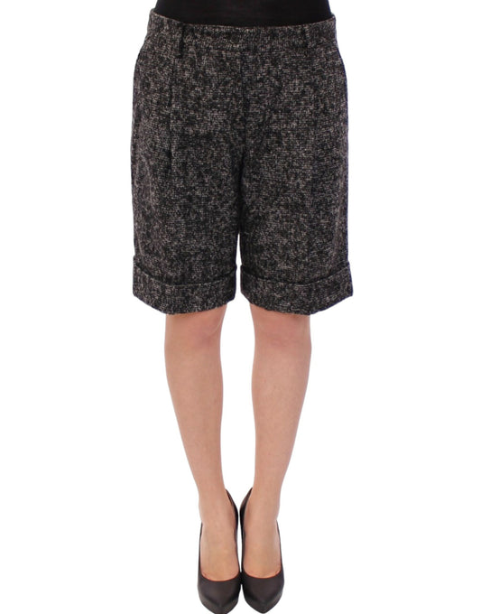 Dolce & Gabbana Elegant Gray Alpaca Blend Shorts Dolce & Gabbana