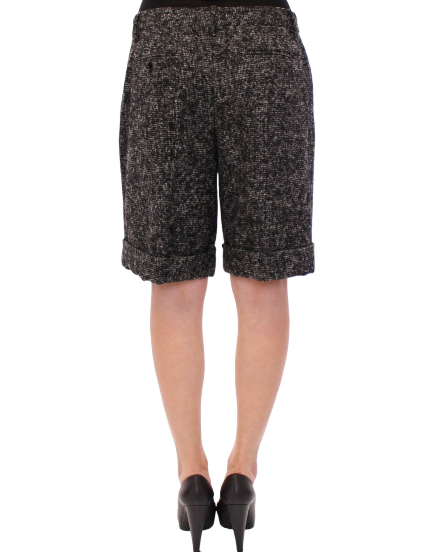 Dolce & Gabbana Elegant Gray Alpaca Blend Shorts Dolce & Gabbana