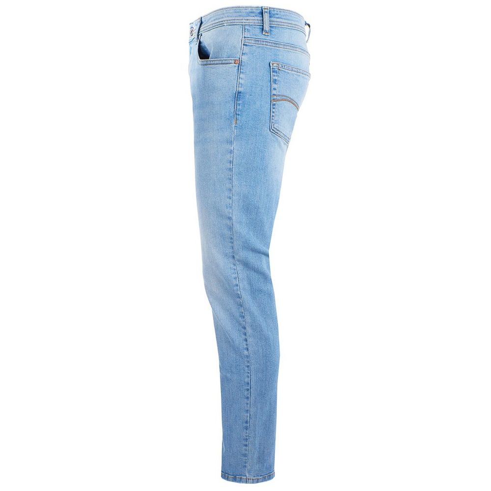 Yes Zee Sleek Comfort Denim Five-Pocket Light Wash Jeans Yes Zee