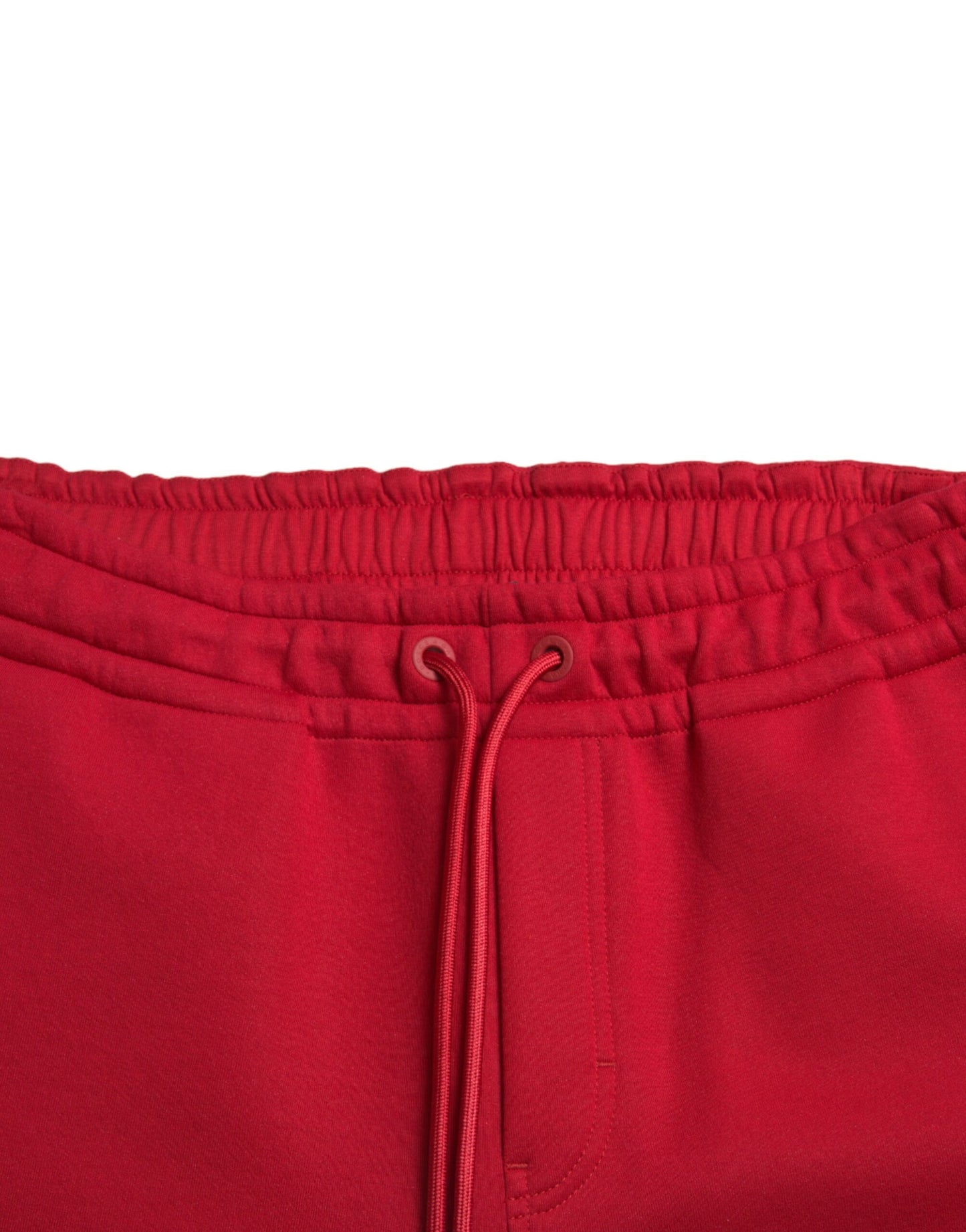 Dolce & Gabbana Sizzling Red Cotton Blend Jogger Pants Dolce & Gabbana