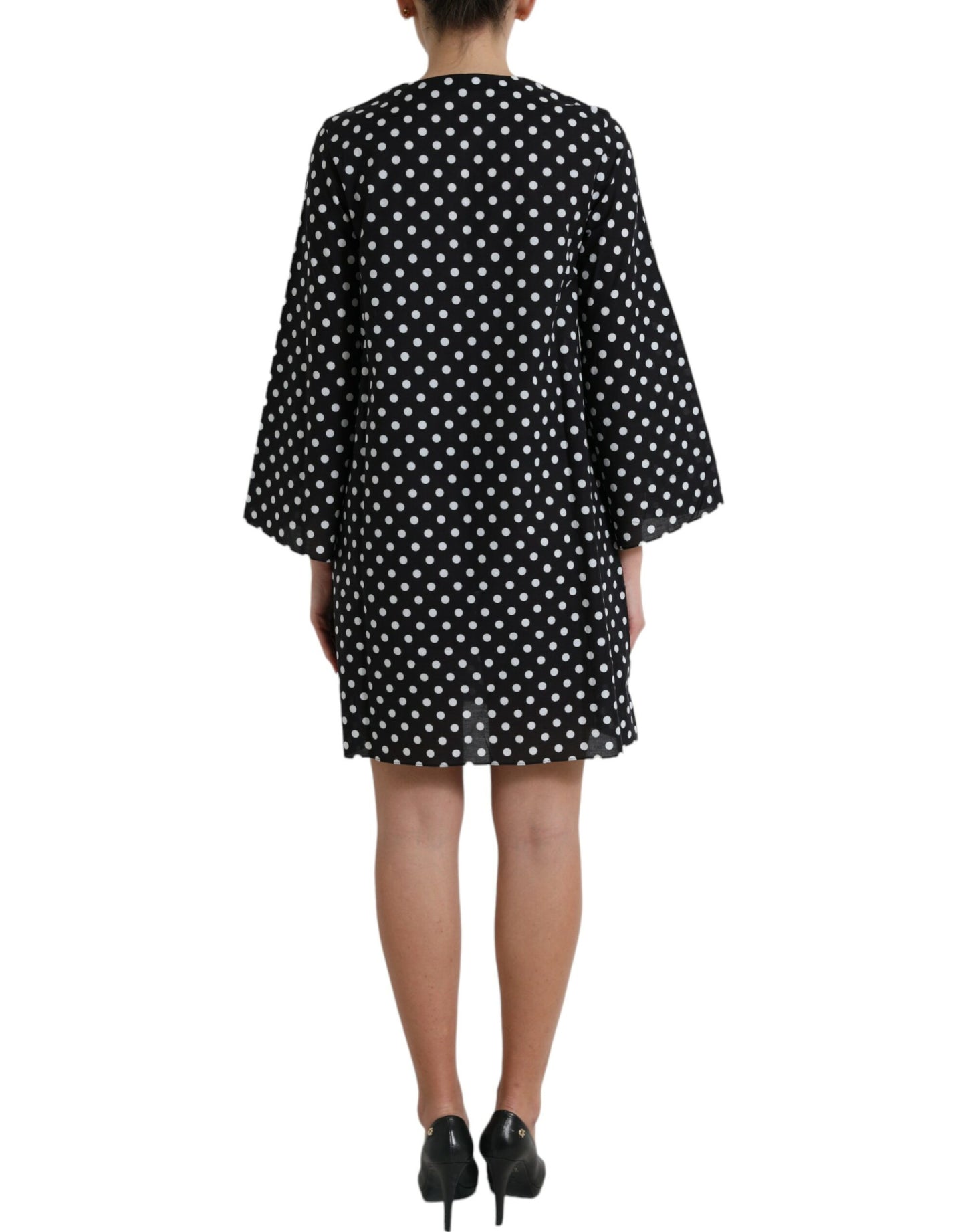 Dolce & Gabbana Elegant Polka Dot Shift Mini Dress Dolce & Gabbana