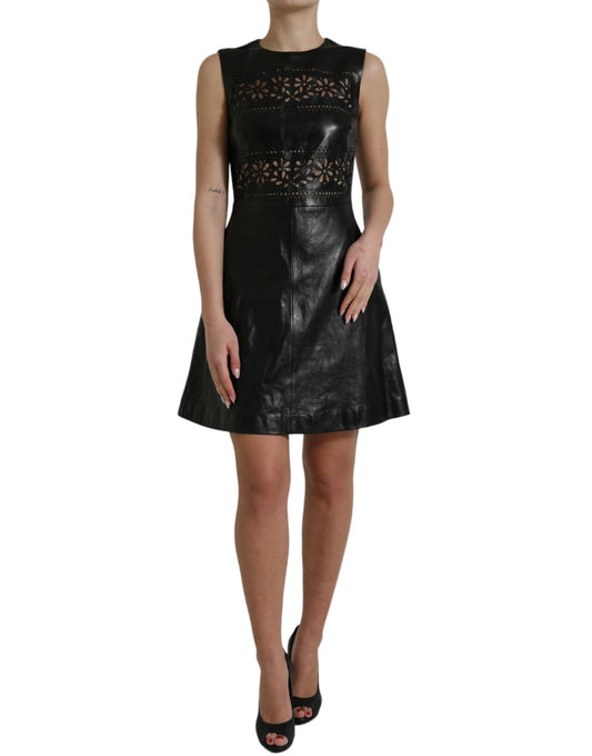 Valentino Elegant Black A-Line Mini Dress Valentino