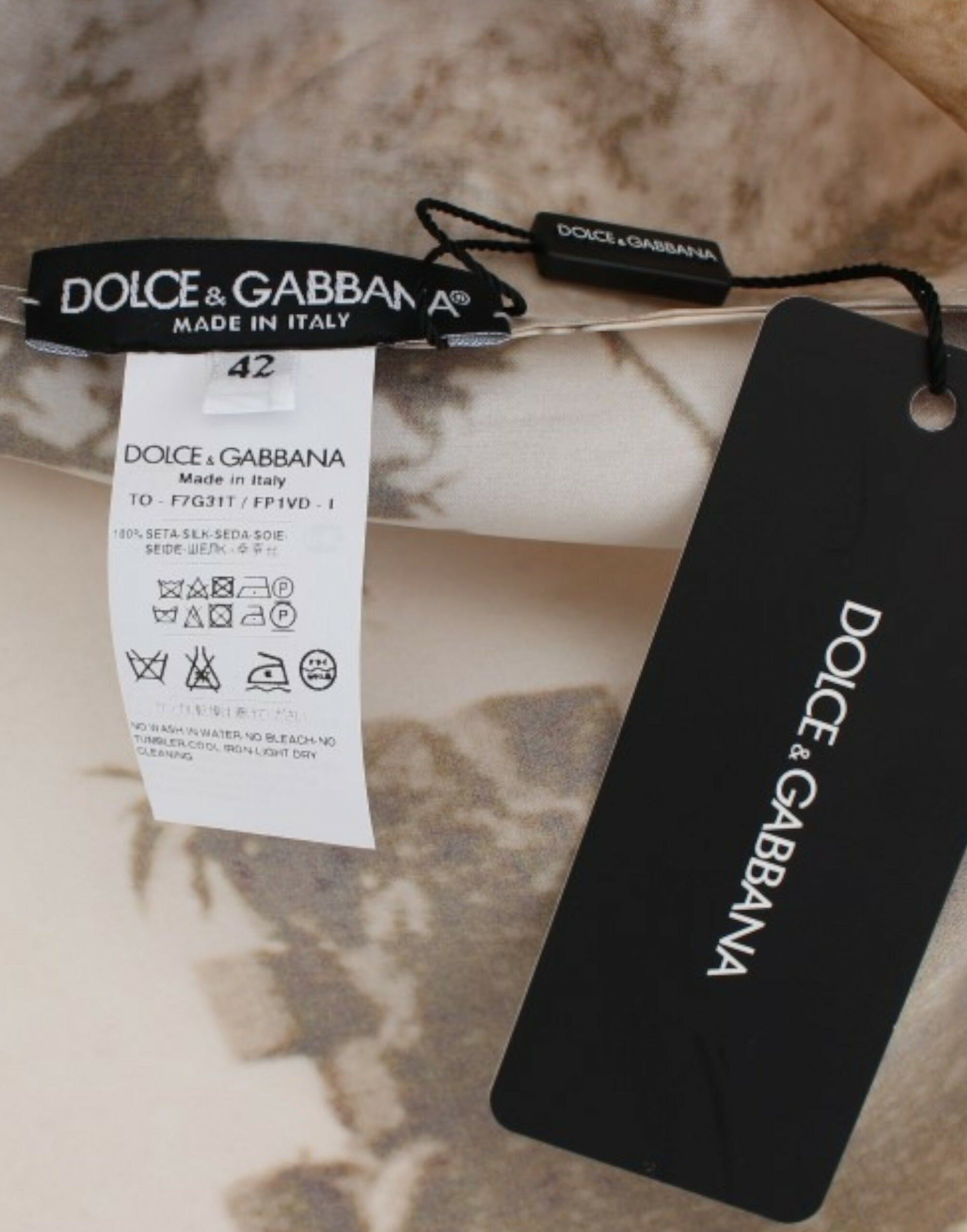 Dolce &amp; Gabbana মুগ্ধ সিসিলি Taormina প্রিন্ট সিল্ক ব্লাউজ