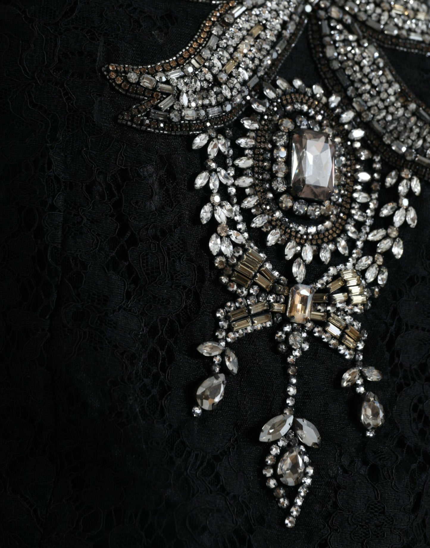 Dolce & Gabbana Elegant Crystal-Embellished Sheath Dress Dolce & Gabbana