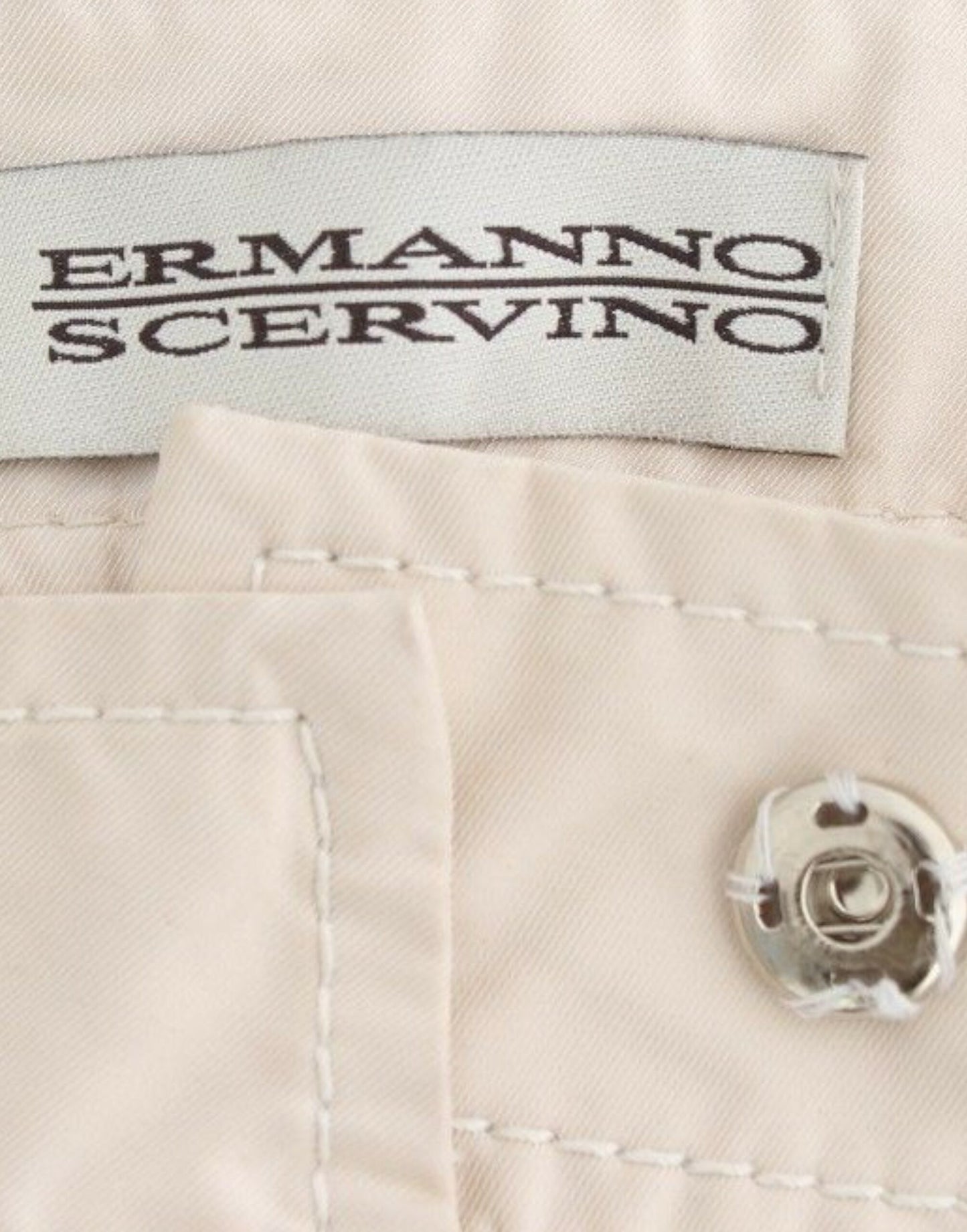 Ermanno Scervino Chic Beige Chino Pants - Elegance Redefined Ermanno Scervino