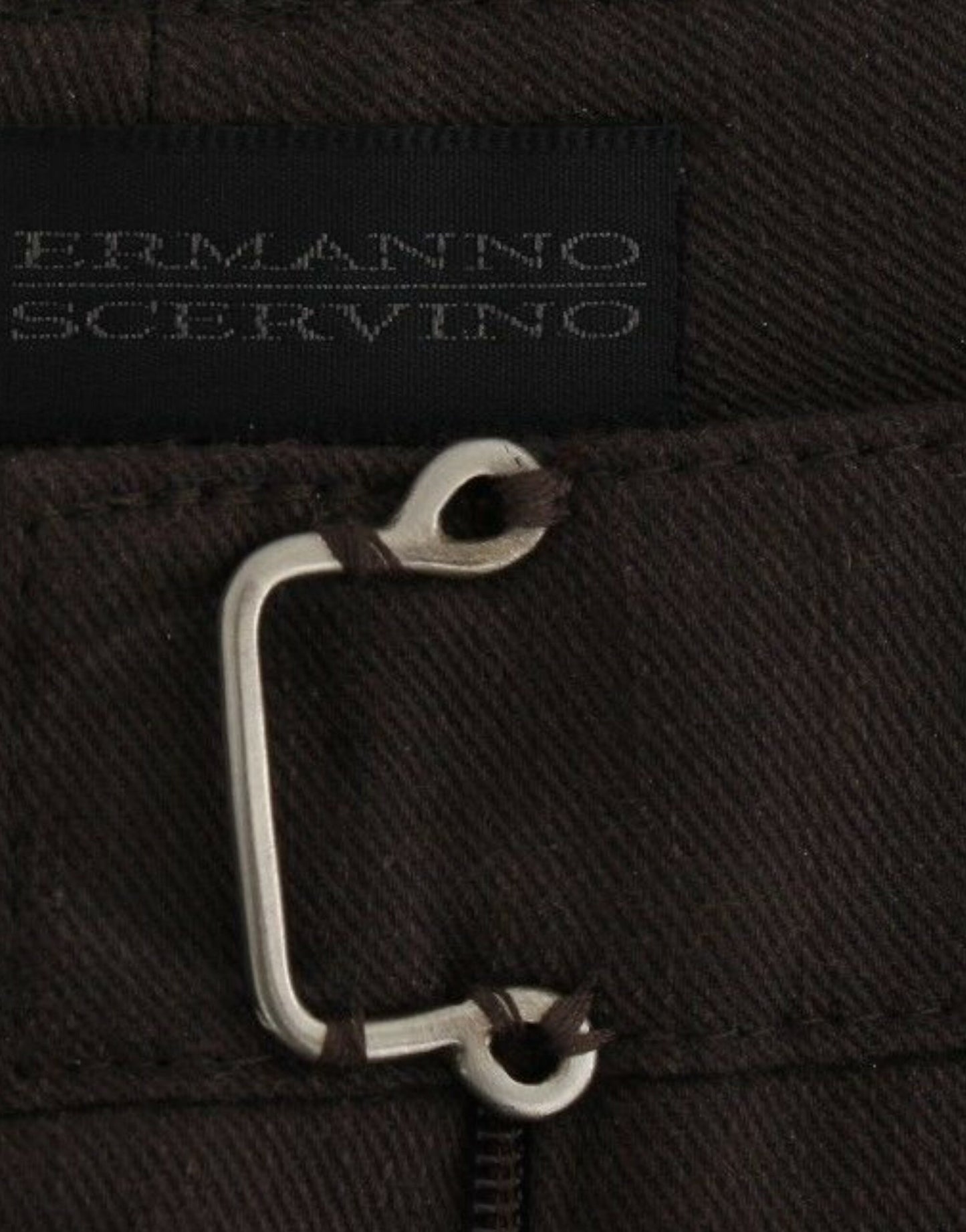 Ermanno Scervino Chic Brown Cotton Dress Pants Ermanno Scervino