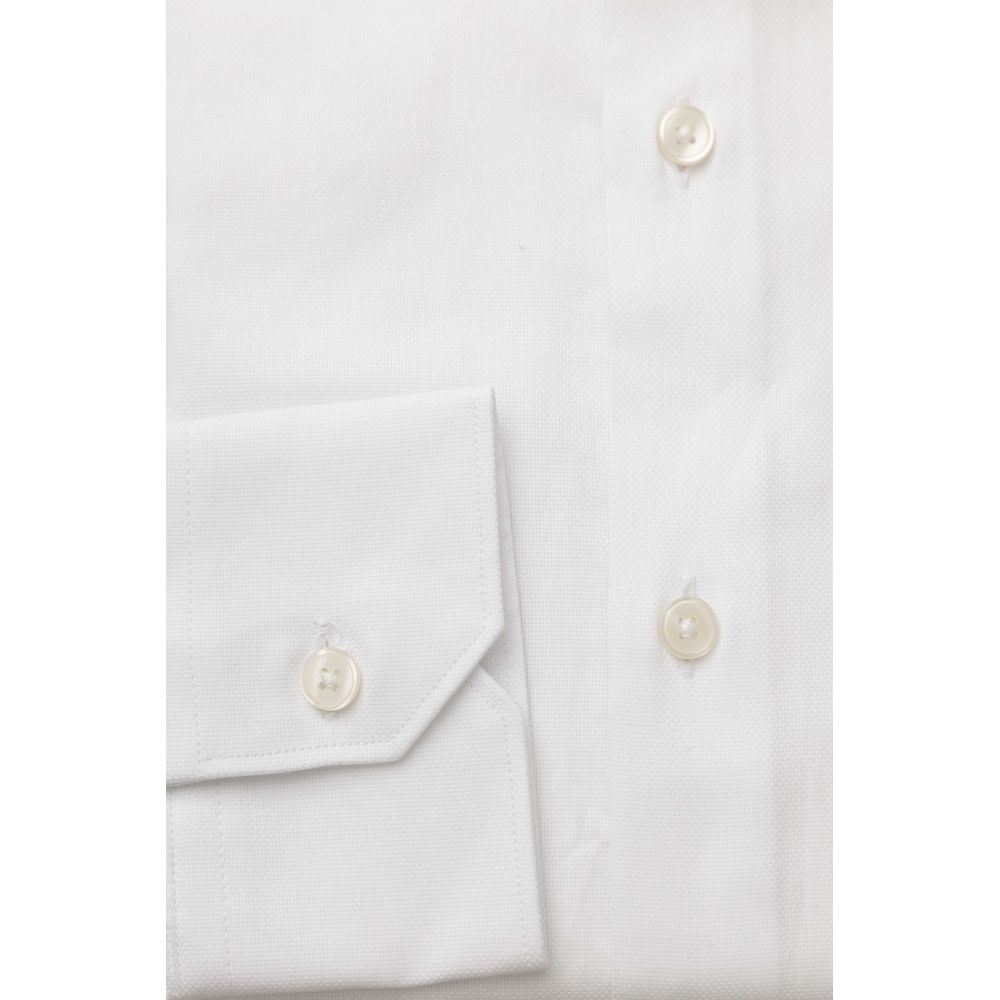 Bagutta White Cotton Men Shirt Bagutta