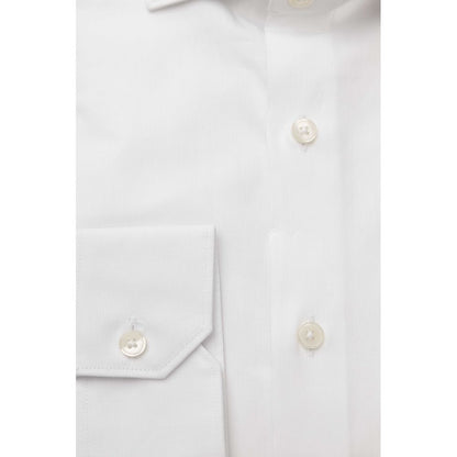 Bagutta White Cotton Men Shirt Bagutta