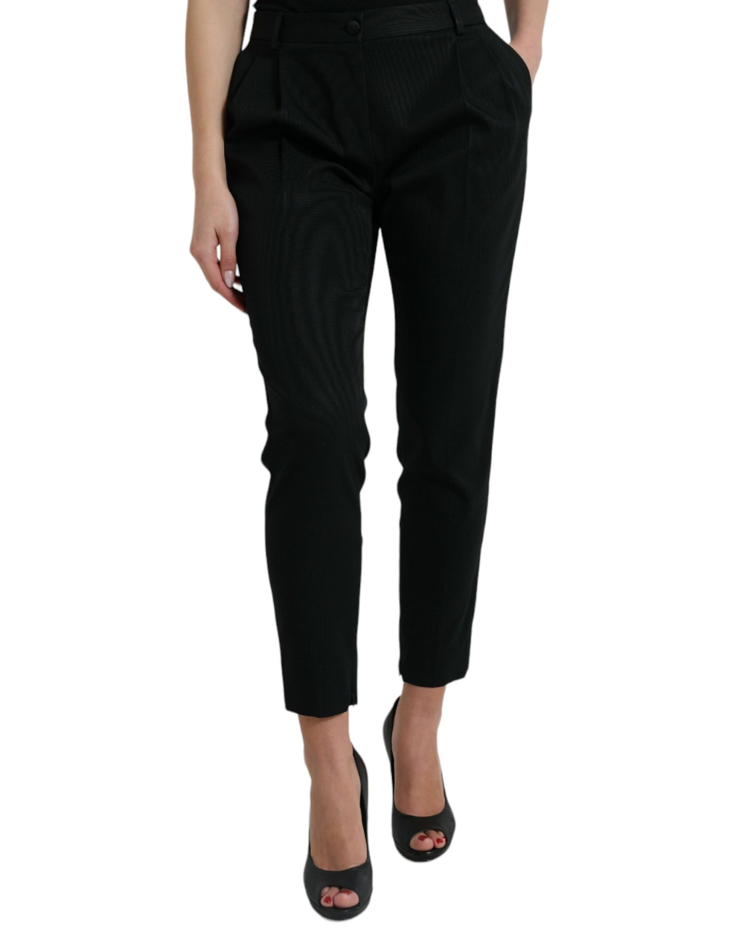 Dolce & Gabbana Elegant High-Waist Tapered Cropped Pants Dolce & Gabbana