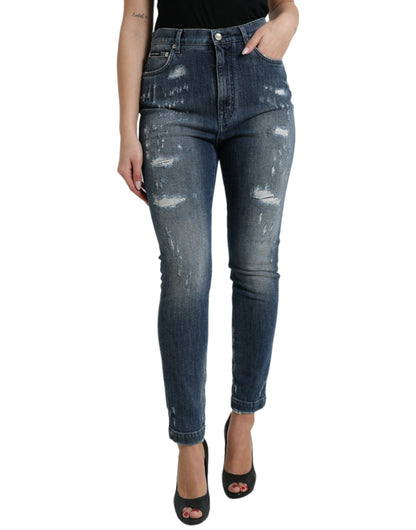 Dolce & Gabbana Elegant High Waist Stretch Denim Jeans Dolce & Gabbana