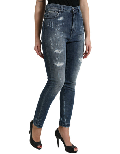 Dolce & Gabbana Elegant High Waist Stretch Denim Jeans Dolce & Gabbana