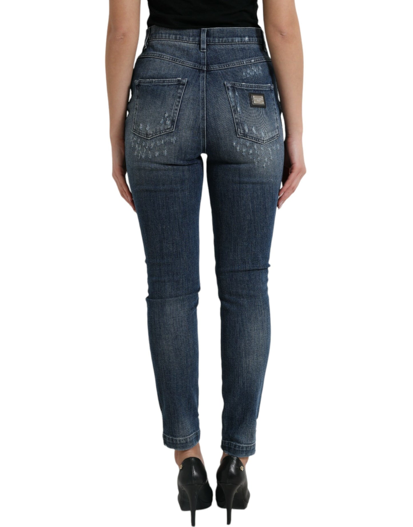 Dolce & Gabbana Elegant High Waist Stretch Denim Jeans Dolce & Gabbana