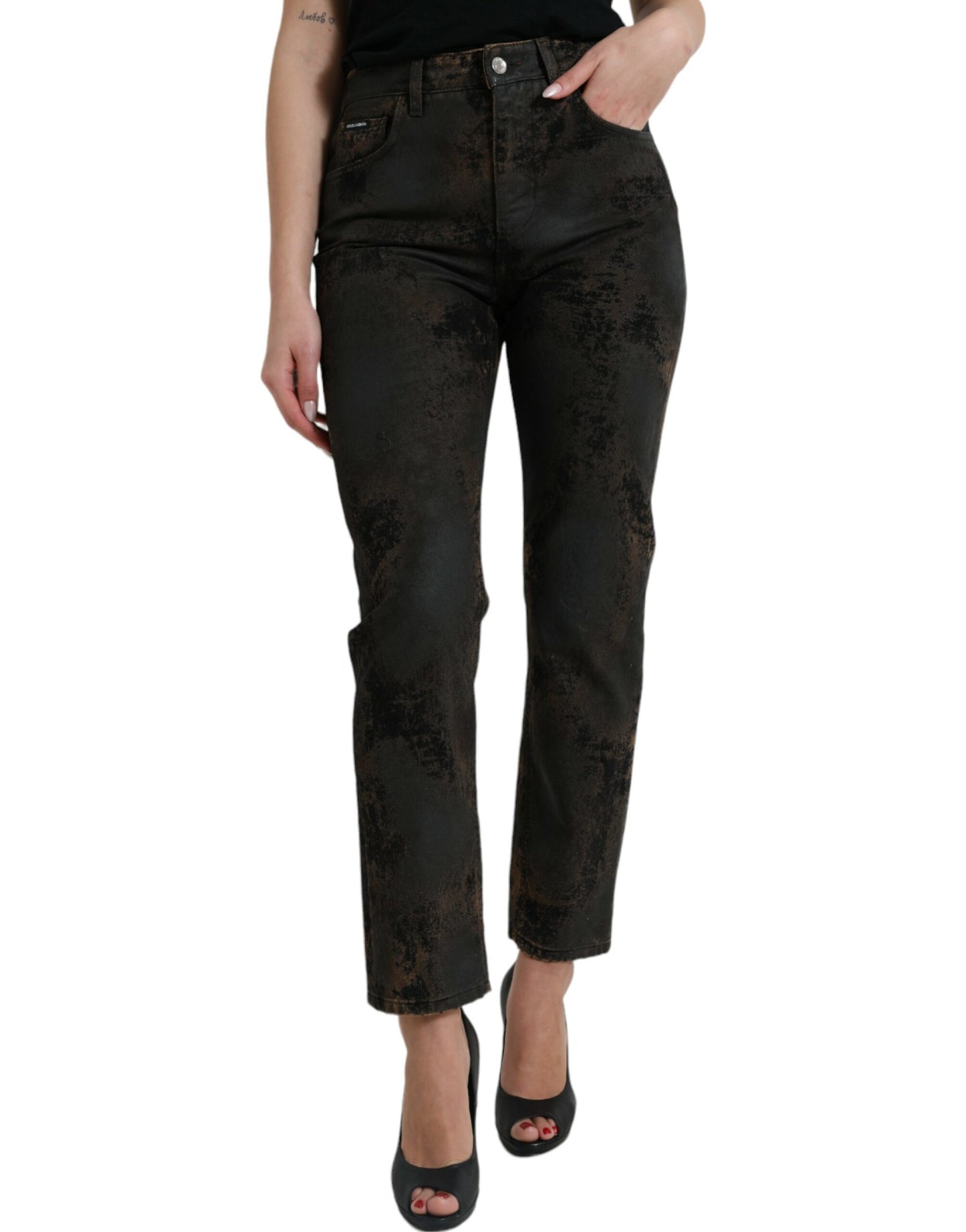 Dolce & Gabbana Chic Boyfriend Mid Waist Stretch Jeans Dolce & Gabbana