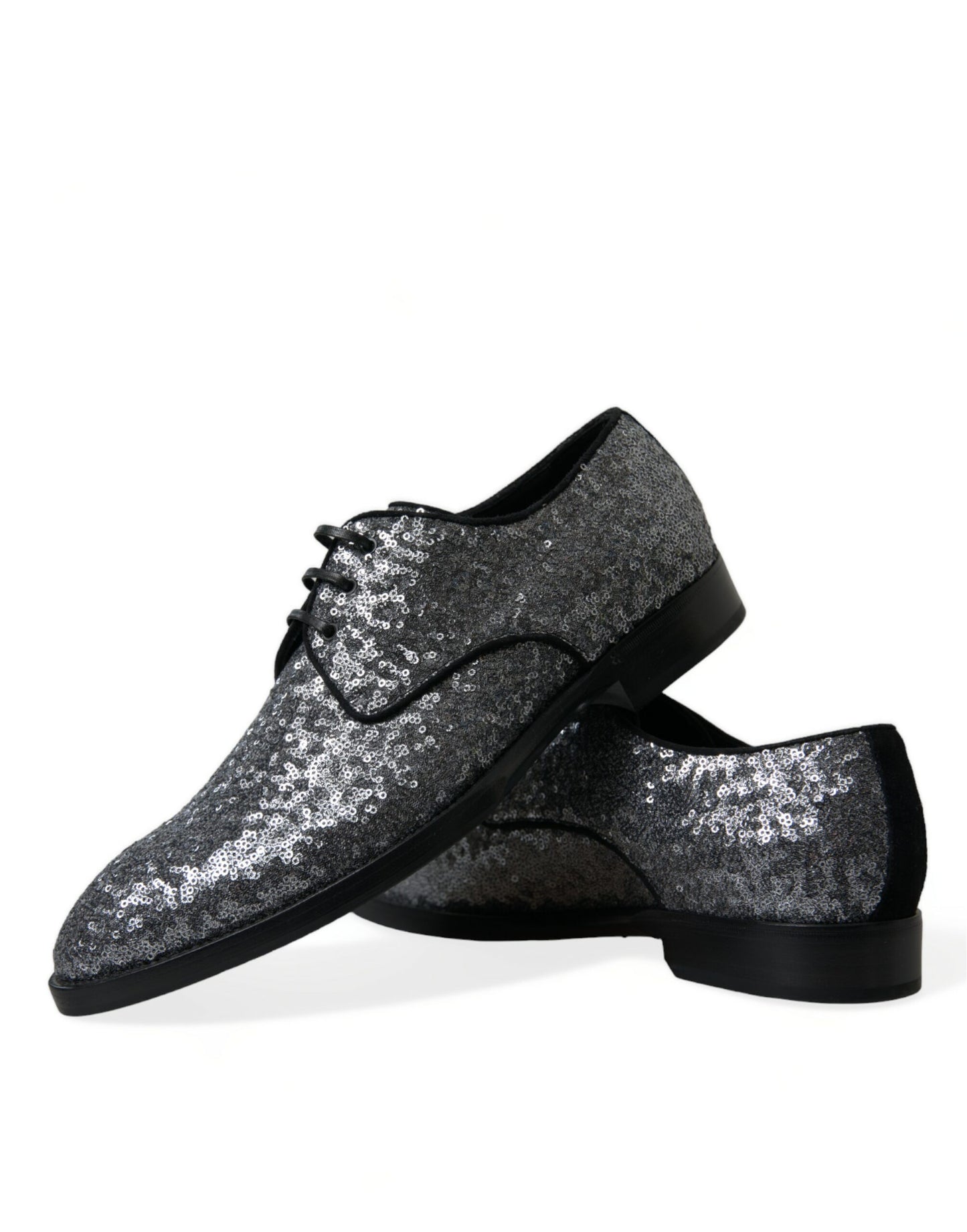 Dolce & Gabbana Exquisite Sequined Derby Dress Shoes Dolce & Gabbana