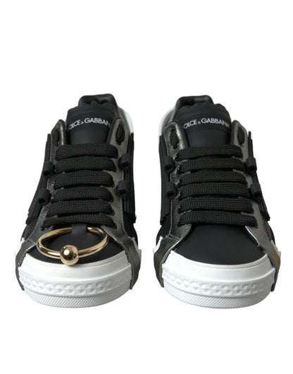 Dolce & Gabbana Elegant Calfskin Low Top Sneakers Dolce & Gabbana