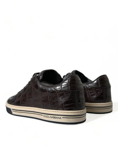 Dolce & Gabbana Elegant Exotic Leather Low-Top Sneakers Dolce & Gabbana