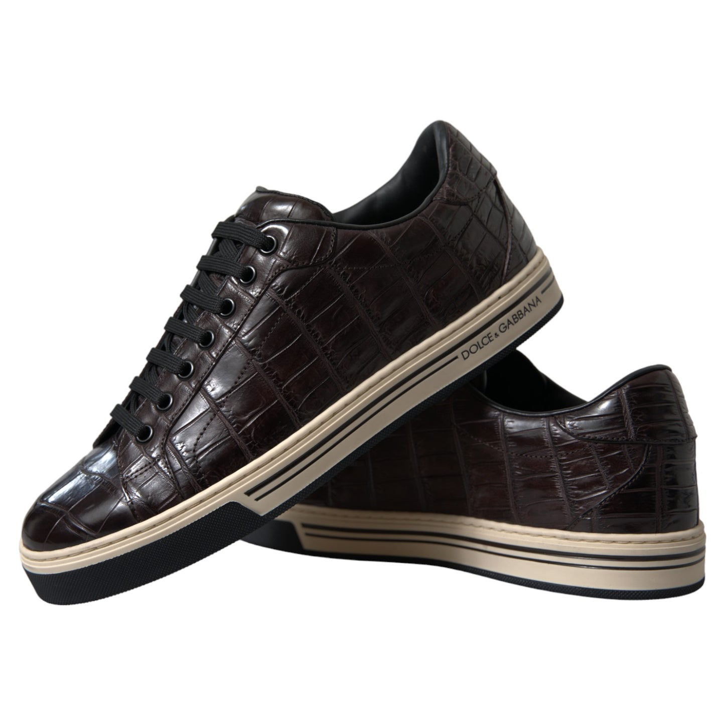 Dolce & Gabbana Elegant Exotic Leather Low-Top Sneakers Dolce & Gabbana